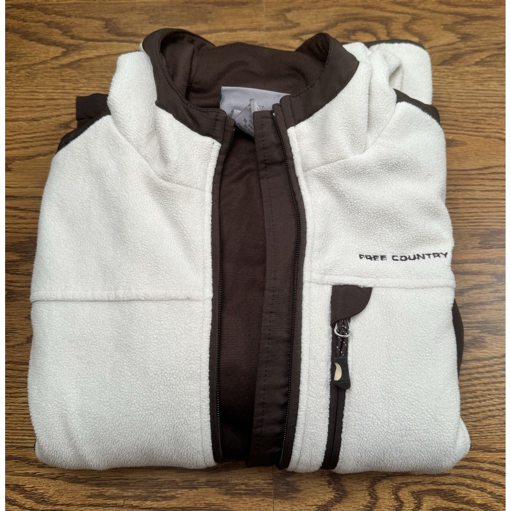 Free Country Women's cream color hooded jacket Small‎